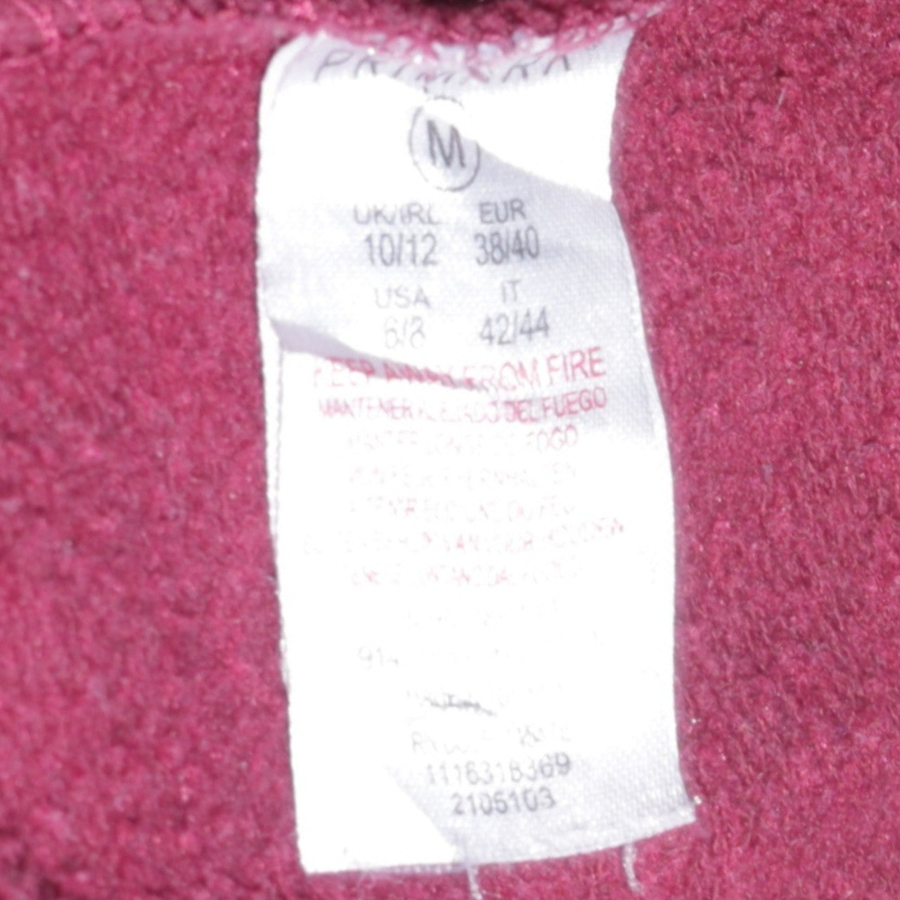 Harry Potter Gryffindor Burgundy Hoodie Women's UK 10/12 Pullover