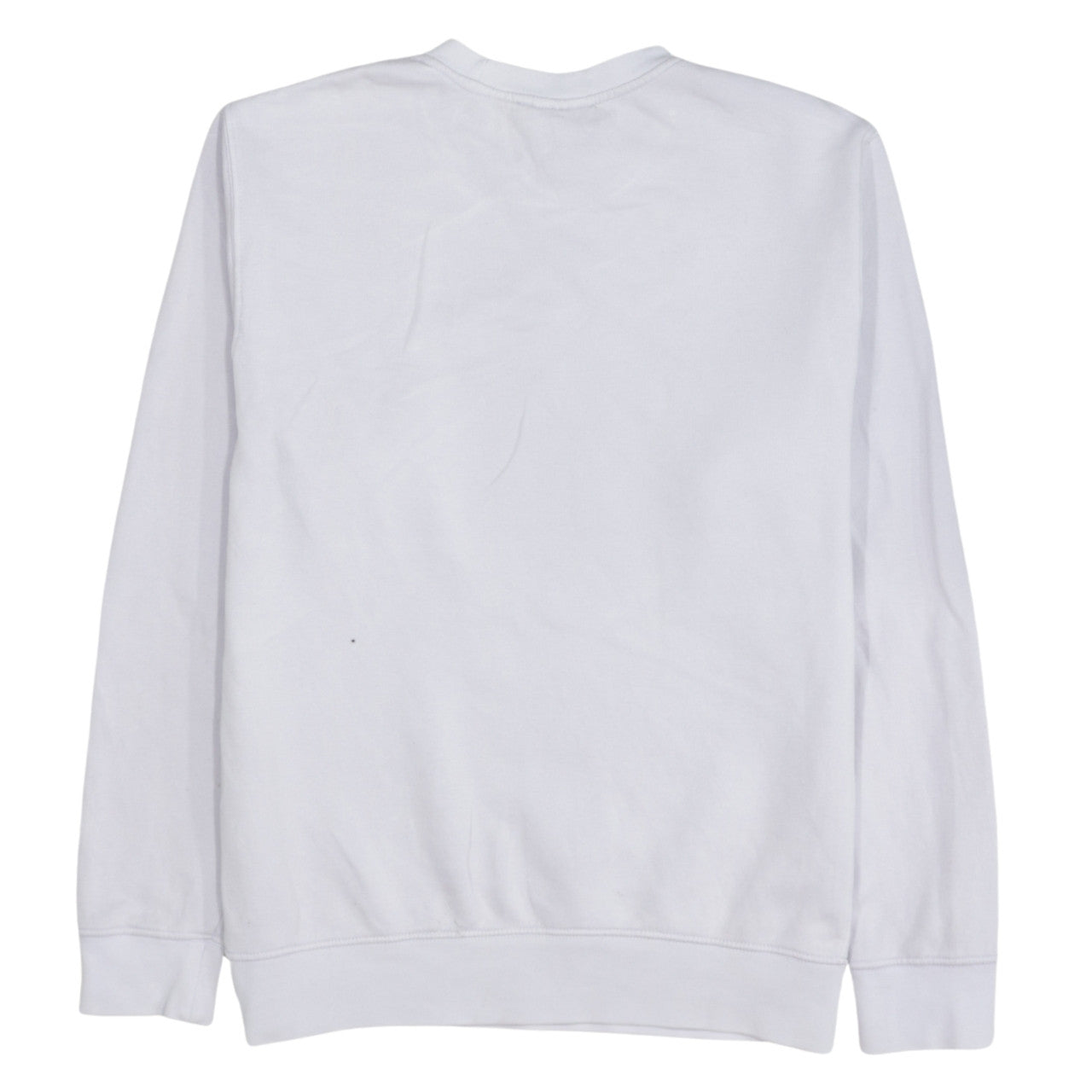 Nike Womens White Cotton Blend Pullover Sweatshirt M