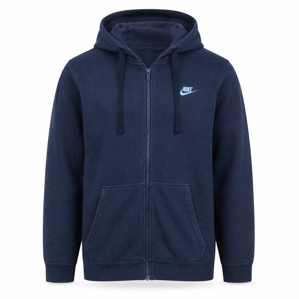 Nike Men's Blue Full Zip Hoodie Size L Sportswear