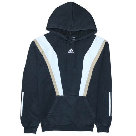 Adidas Men’s Black Pullover Hoodie S Logo Sports Fleece Sweatshirt
