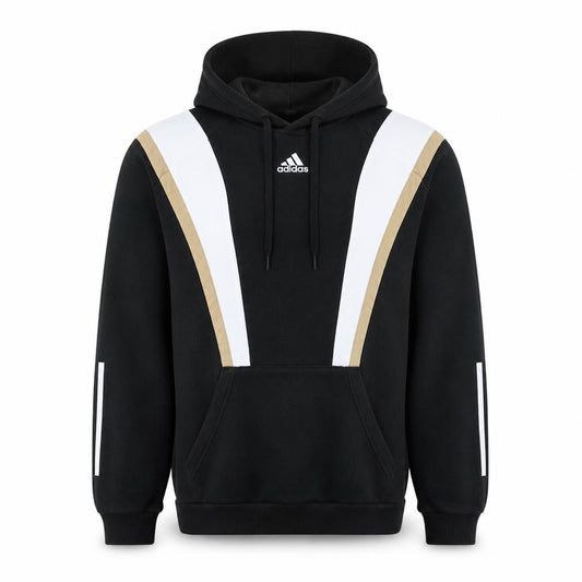 Adidas Men’s Black Pullover Hoodie S Logo Sports Fleece Sweatshirt