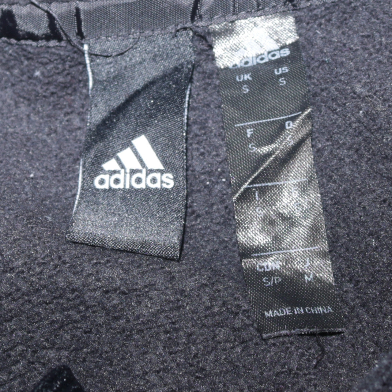 Adidas Men’s Black Pullover Hoodie S Logo Sports Fleece Sweatshirt