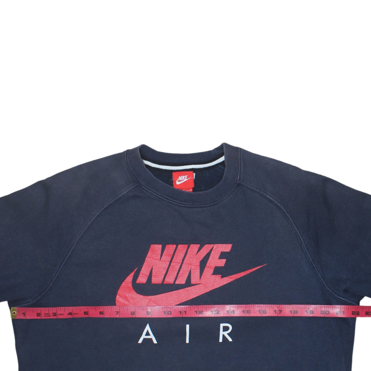 Nike Mens Blue Air Logo Sweatshirt M Crew Neck Pullover