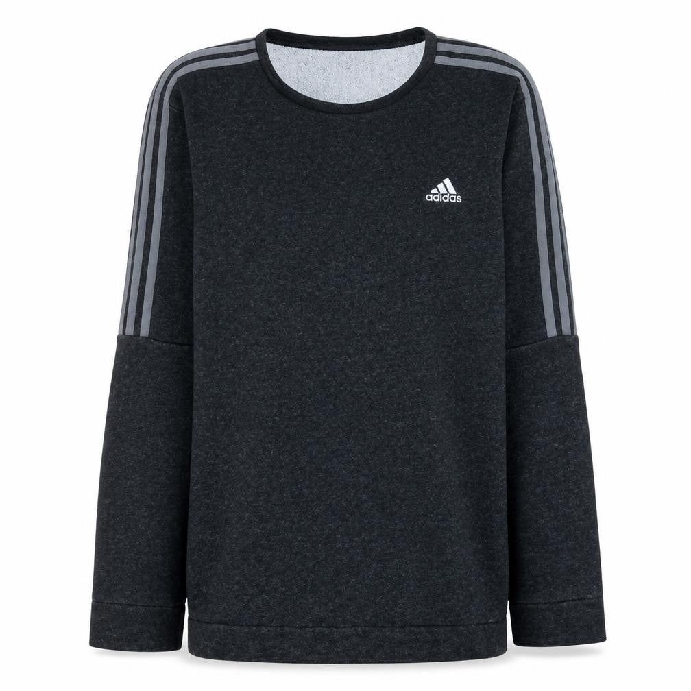 adidas Men Grey XL Pullover Sweatshirt Long Sleeve Crew Neck