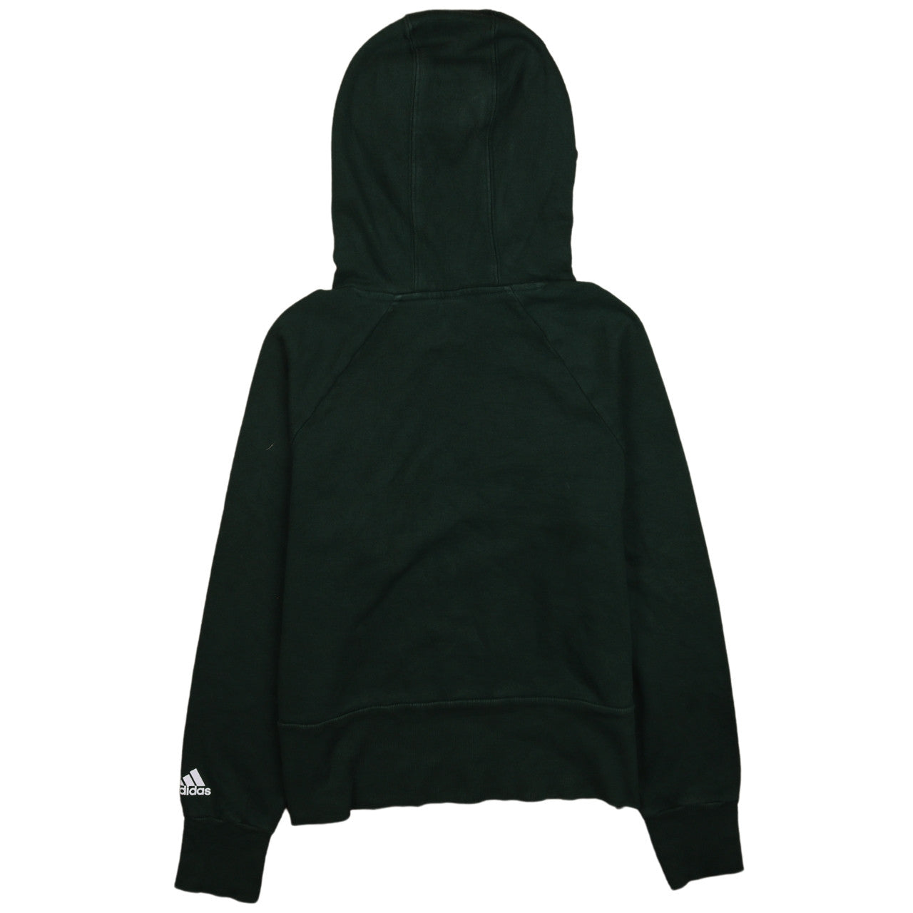 Adidas Womens Dark Green Pullover Hoodie XS Hooded Sweatshirt