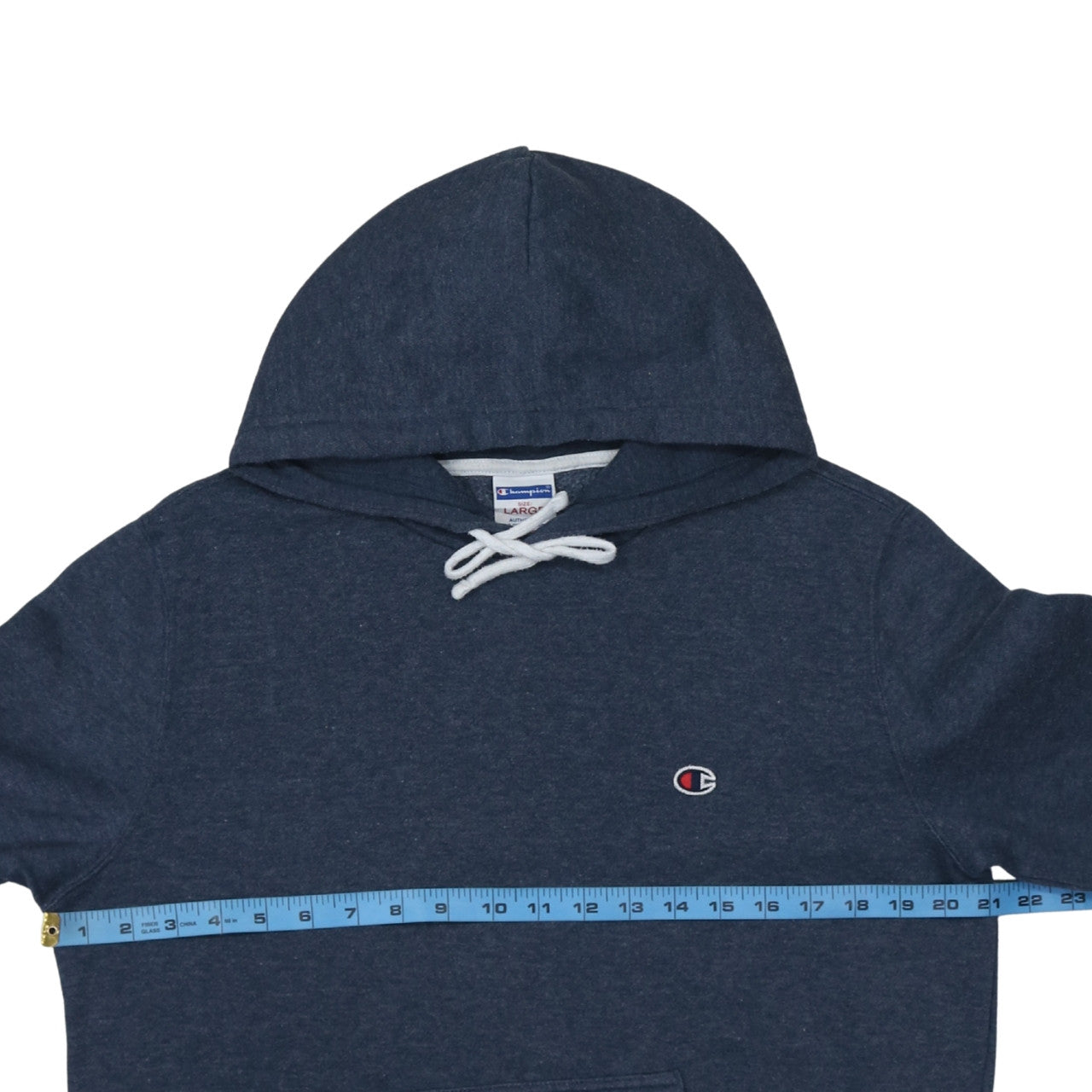 Champion Women’s Navy Blue Pullover Hoodie Large Cotton Blend