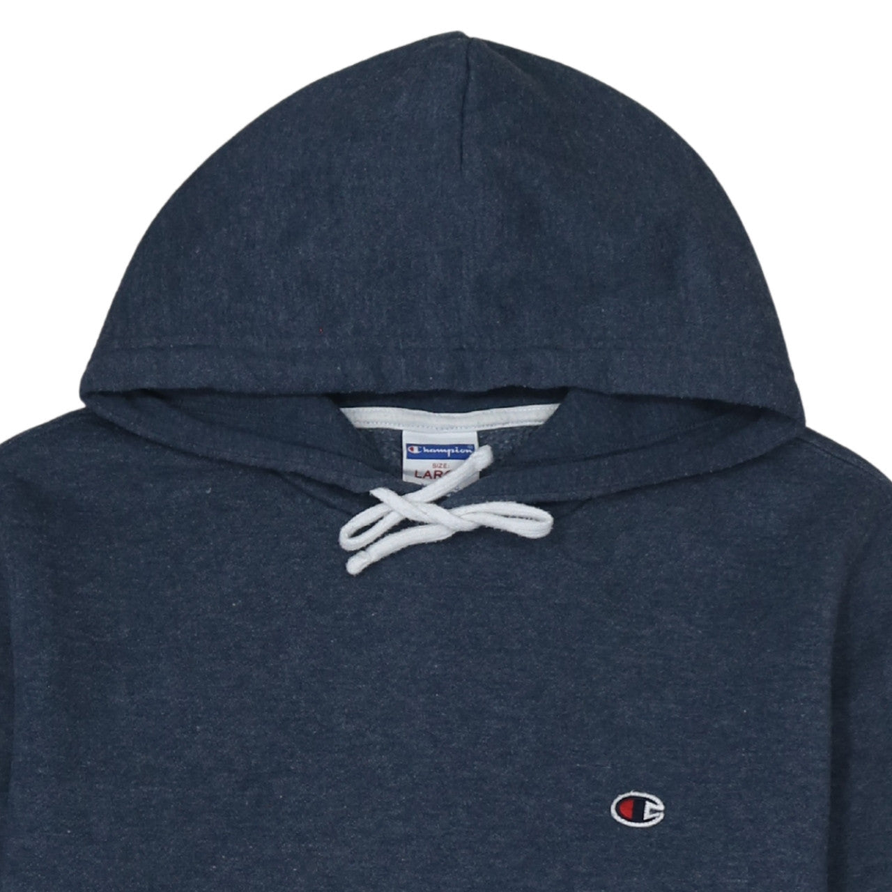 Champion Women’s Navy Blue Pullover Hoodie Large Cotton Blend