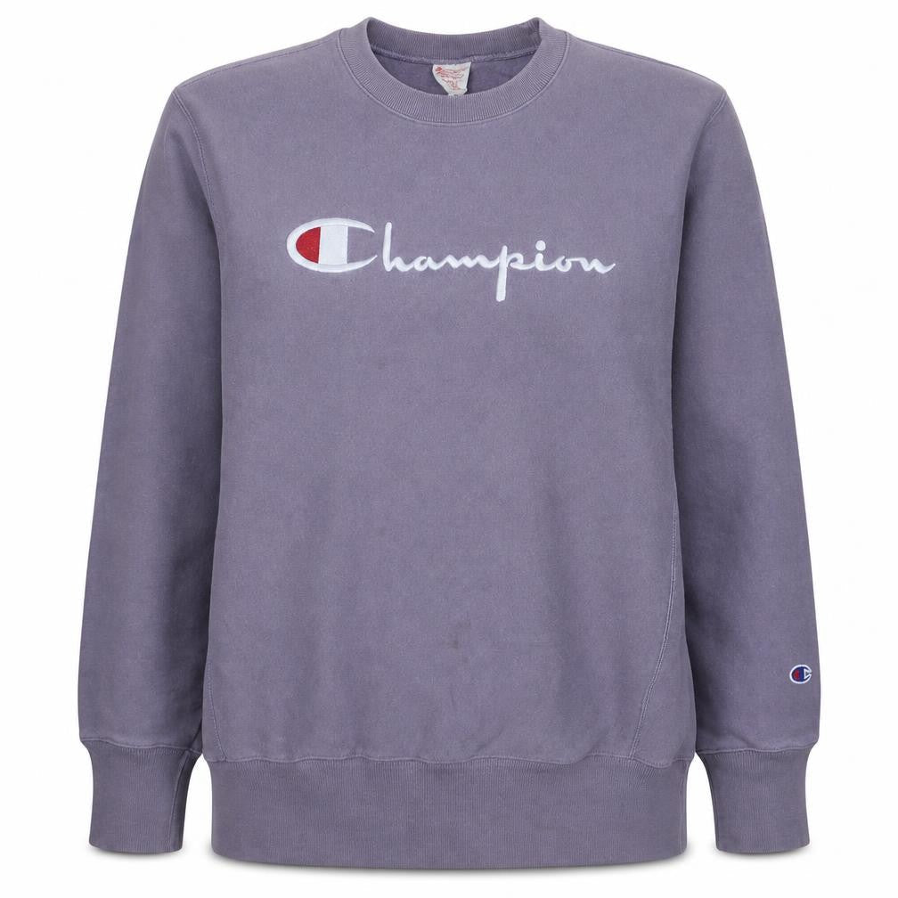 Champion Womens Purple XL Reverse Weave Cotton Sweatshirt