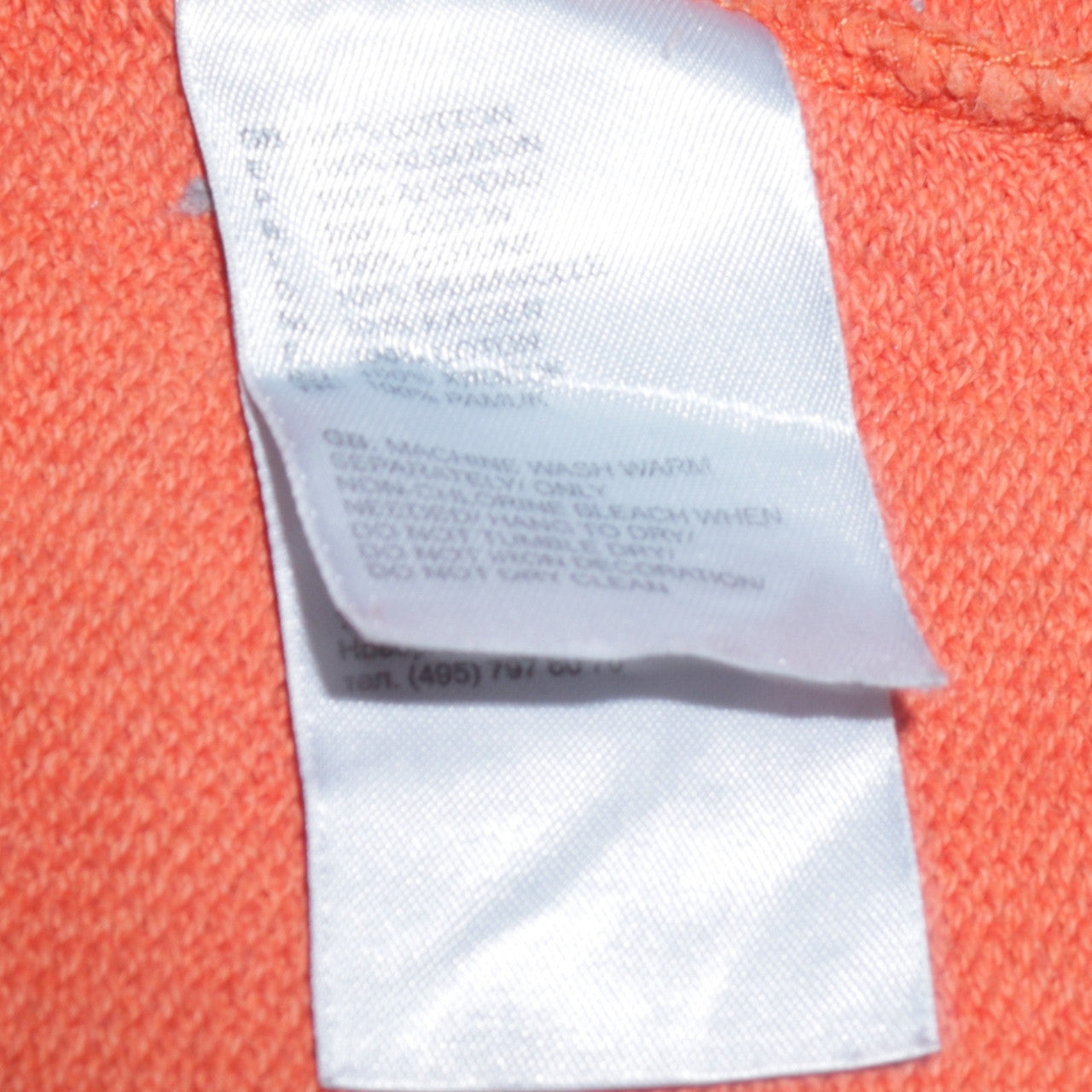 The North Face Boys Orange Pullover Hoodie L Youth Embroidered Logo