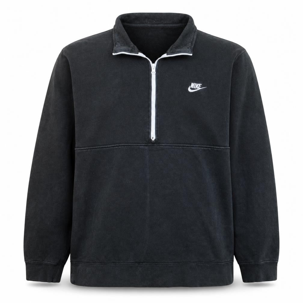 Nike Men's Black 1/2 Zip Fleece Sweatshirt 2XL Regular Fit