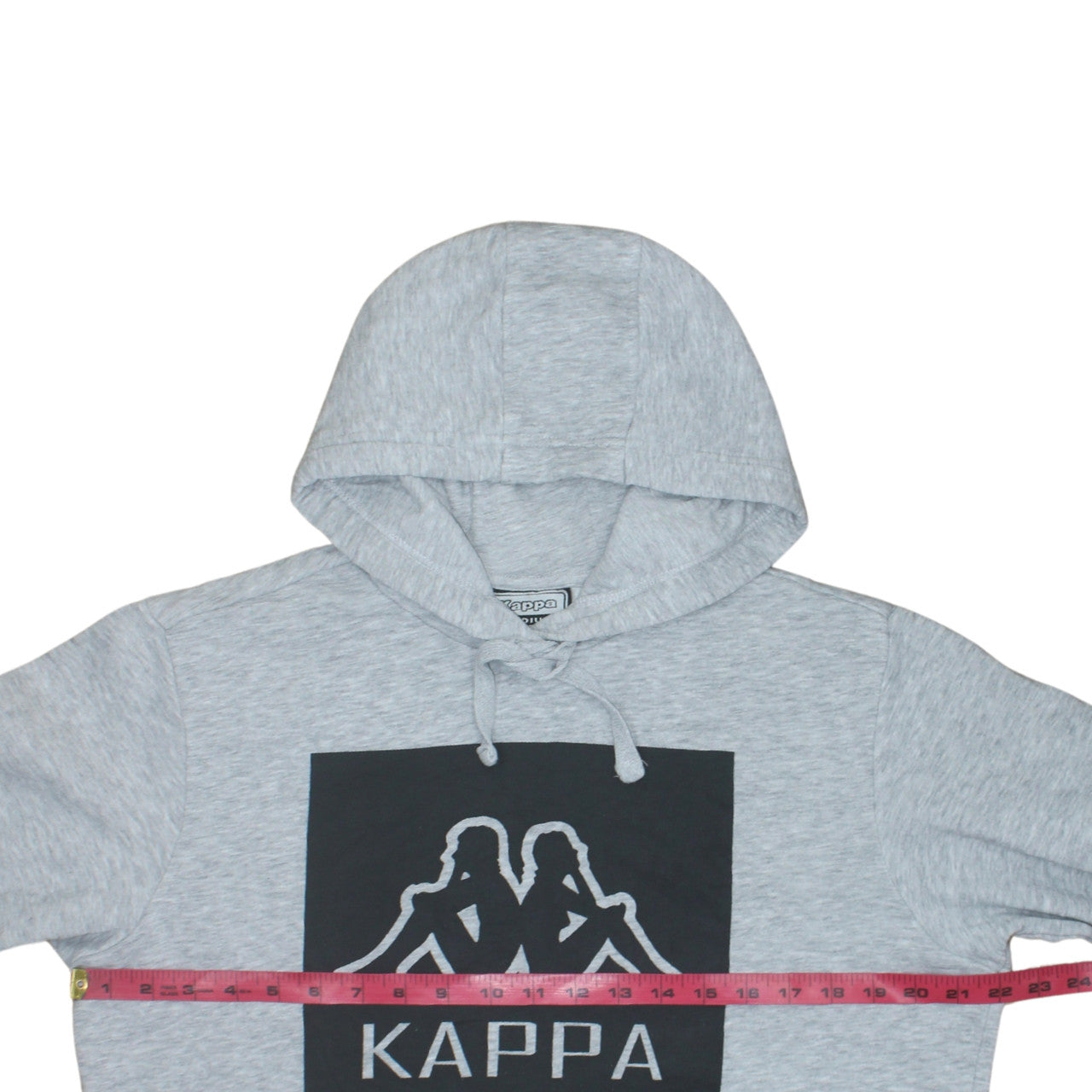 Kappa Mens Grey Pullover Hoodie Medium Regular Fit Sports Style