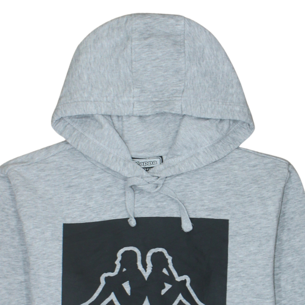Kappa Mens Grey Pullover Hoodie Medium Regular Fit Sports Style