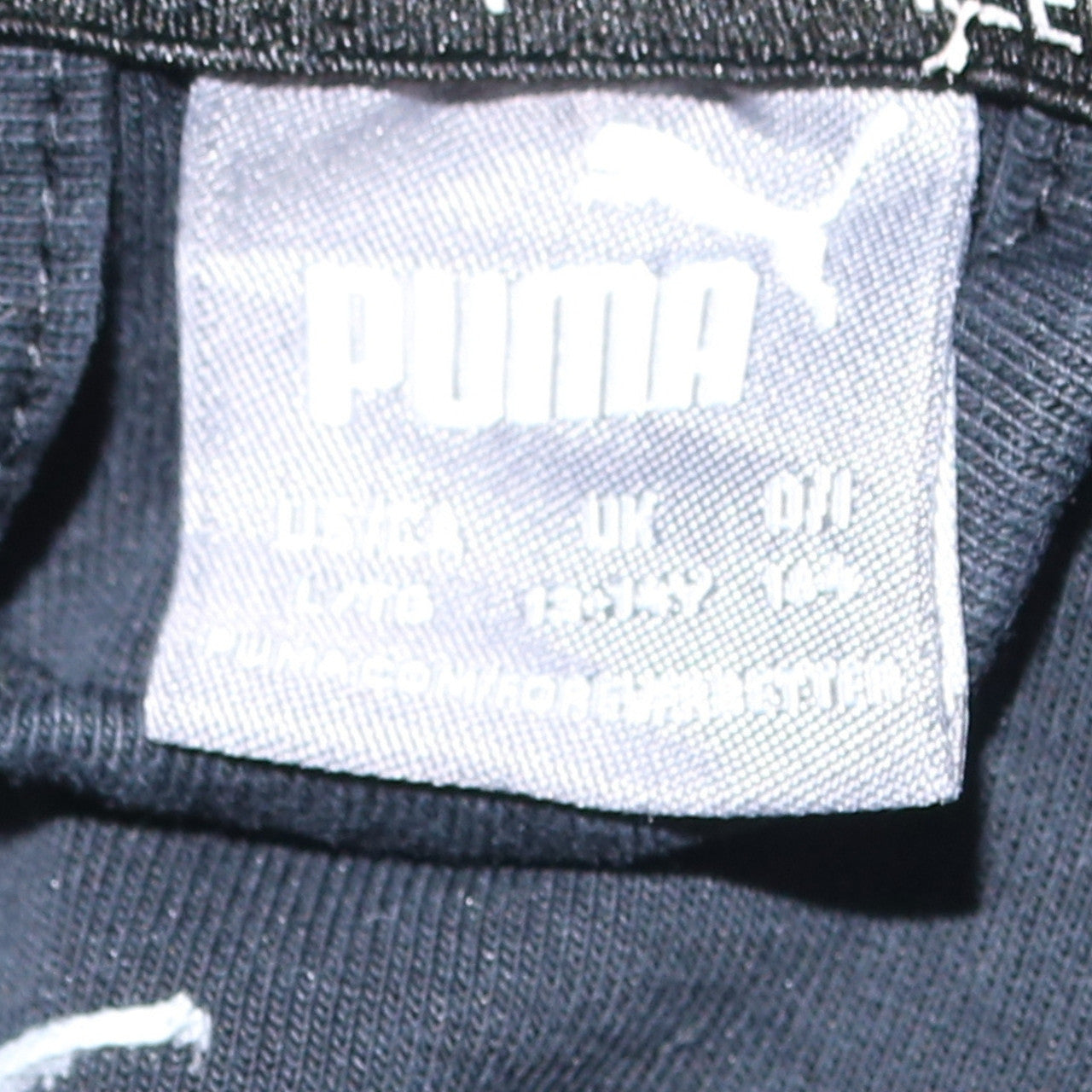 Puma Boys Black Full Zip Hoodie 13-14 Years Cotton Blend Sportswear