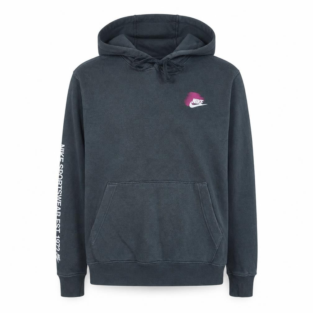 Nike Women Black Small Pullover Hoodie Cotton Blend Sportswear
