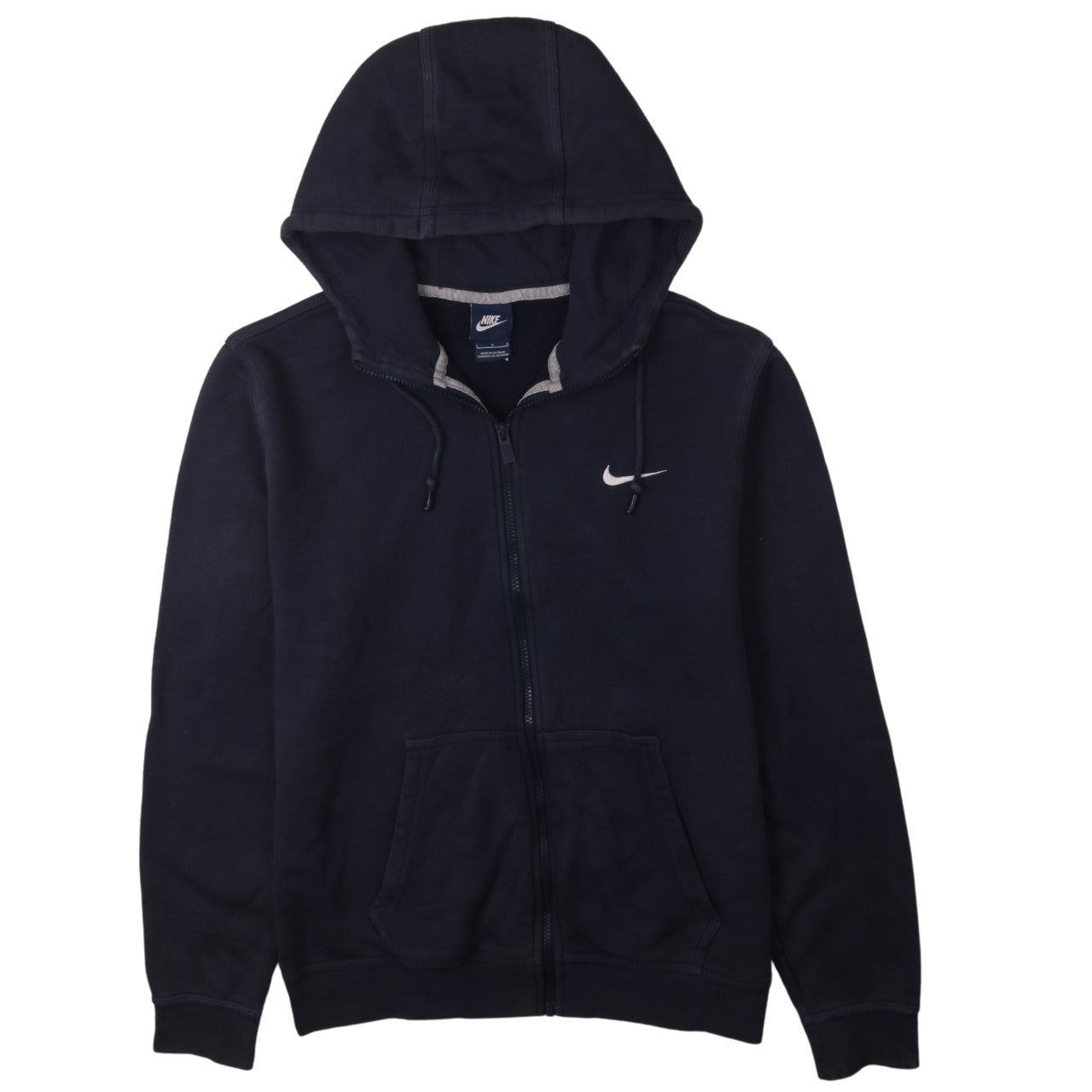 Nike Men's Blue Full Zip Hoodie Size L Sports Fleece Sweatshirt