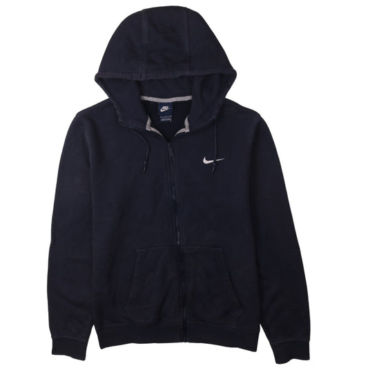 Nike Men's Blue Full Zip Hoodie Size L Sports Fleece Sweatshirt