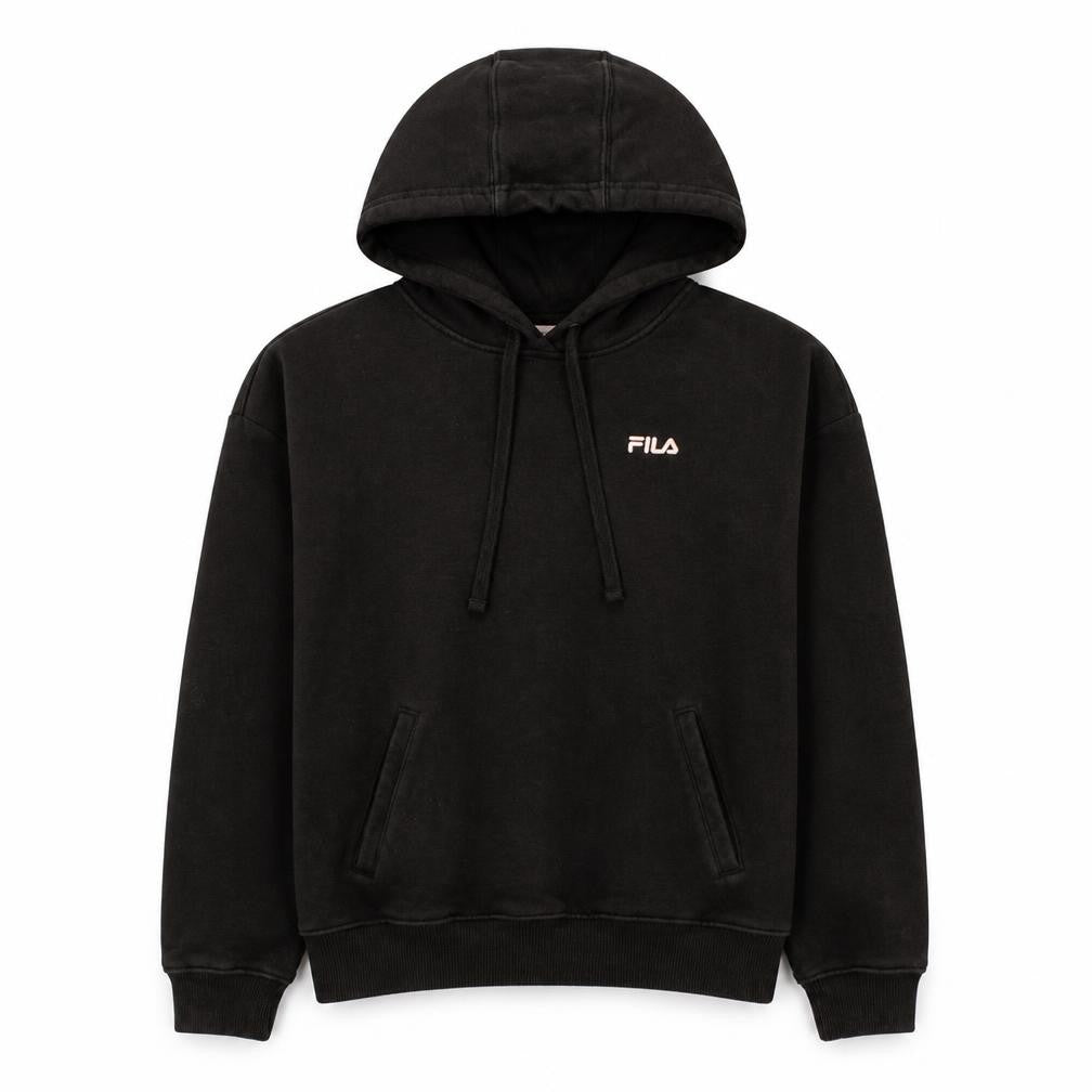Fila Men's Black Pullover Hoodie Small Regular Fit