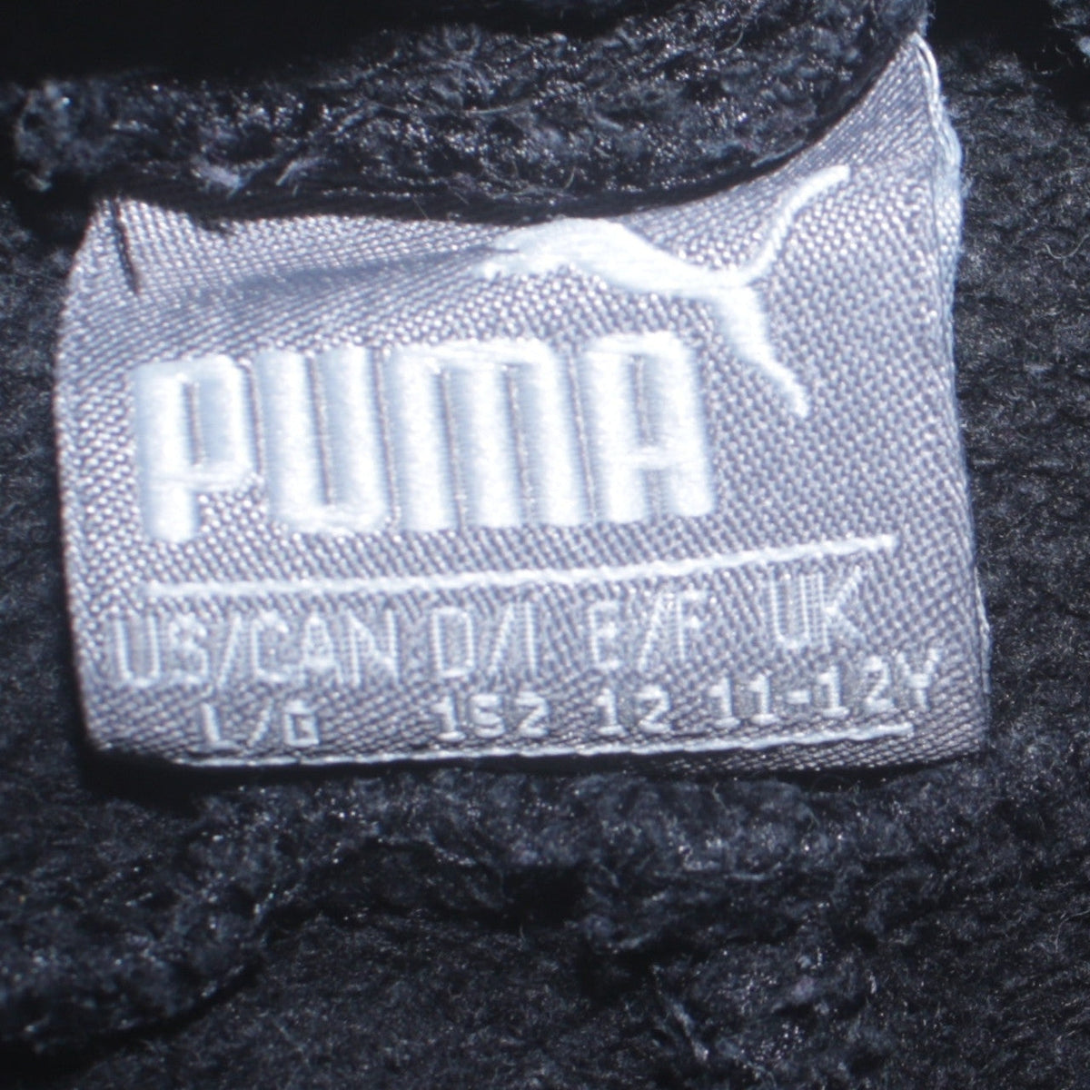 Puma Boys Black 11-12 Years Jogger Sweatpants Regular Fit Activewear