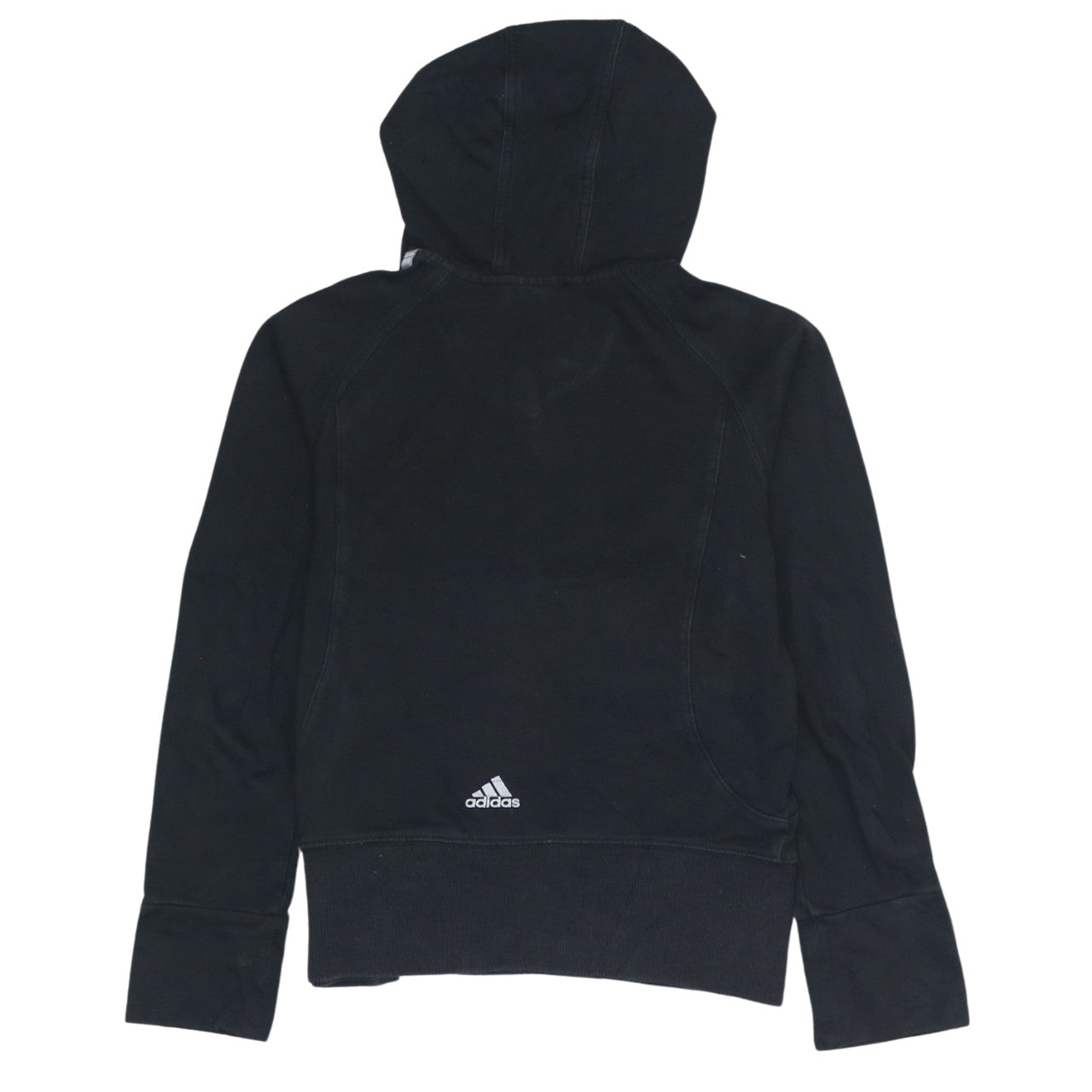 Adidas Girls Black Logo Pullover Hoodie 11-12 Years Sports Casual
