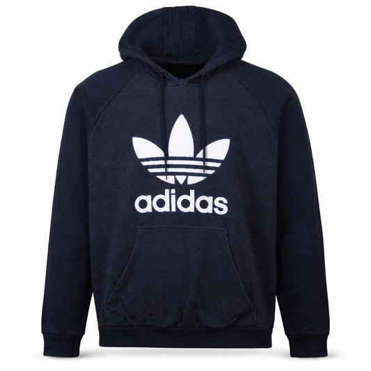 Adidas Boys Navy Blue Pullover Hoodie XL Hooded Sweatshirt