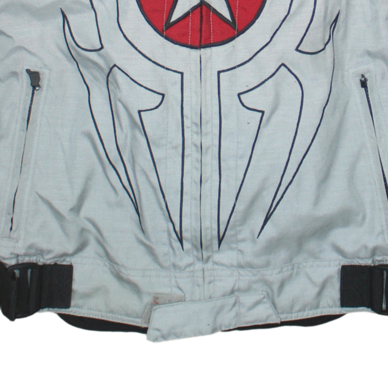 Hein Gericke Men's Grey Red Motorcycle Jacket Size S Waterproof
