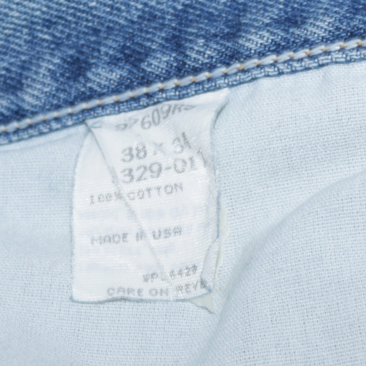 Wrangler Men's Blue Straight Fit Denim Jeans 38x34 USA Made