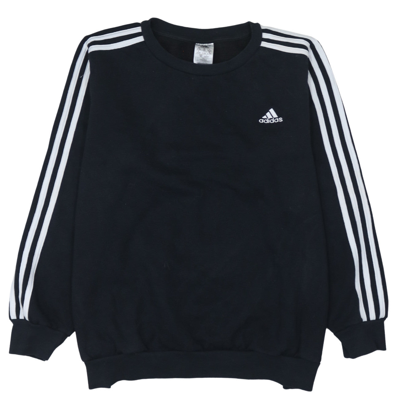 Adidas Womens Black 2XL Crew Neck Pullover Sweatshirt