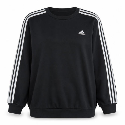 Adidas Womens Black 2XL Crew Neck Pullover Sweatshirt