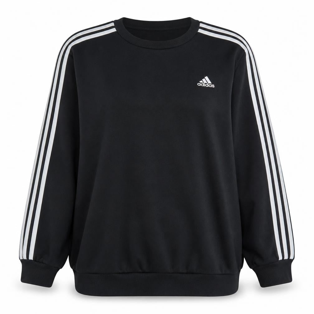 Adidas Womens Black 2XL Crew Neck Pullover Sweatshirt