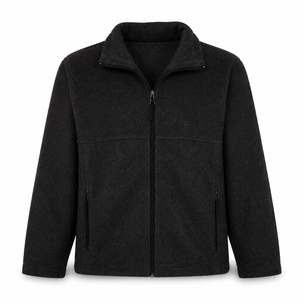 Columbia Men's Black Fleece Full Zip Jacket Size S Regular Fit
