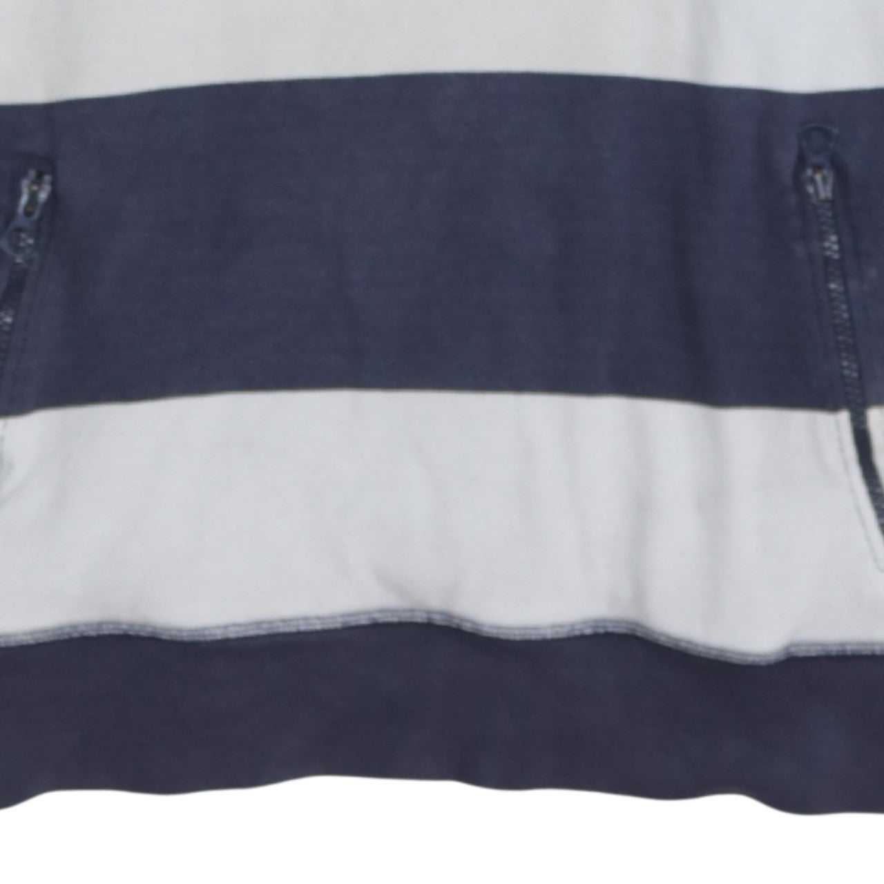 Timberland Men's Blue XL Striped Long Sleeve Polo Top