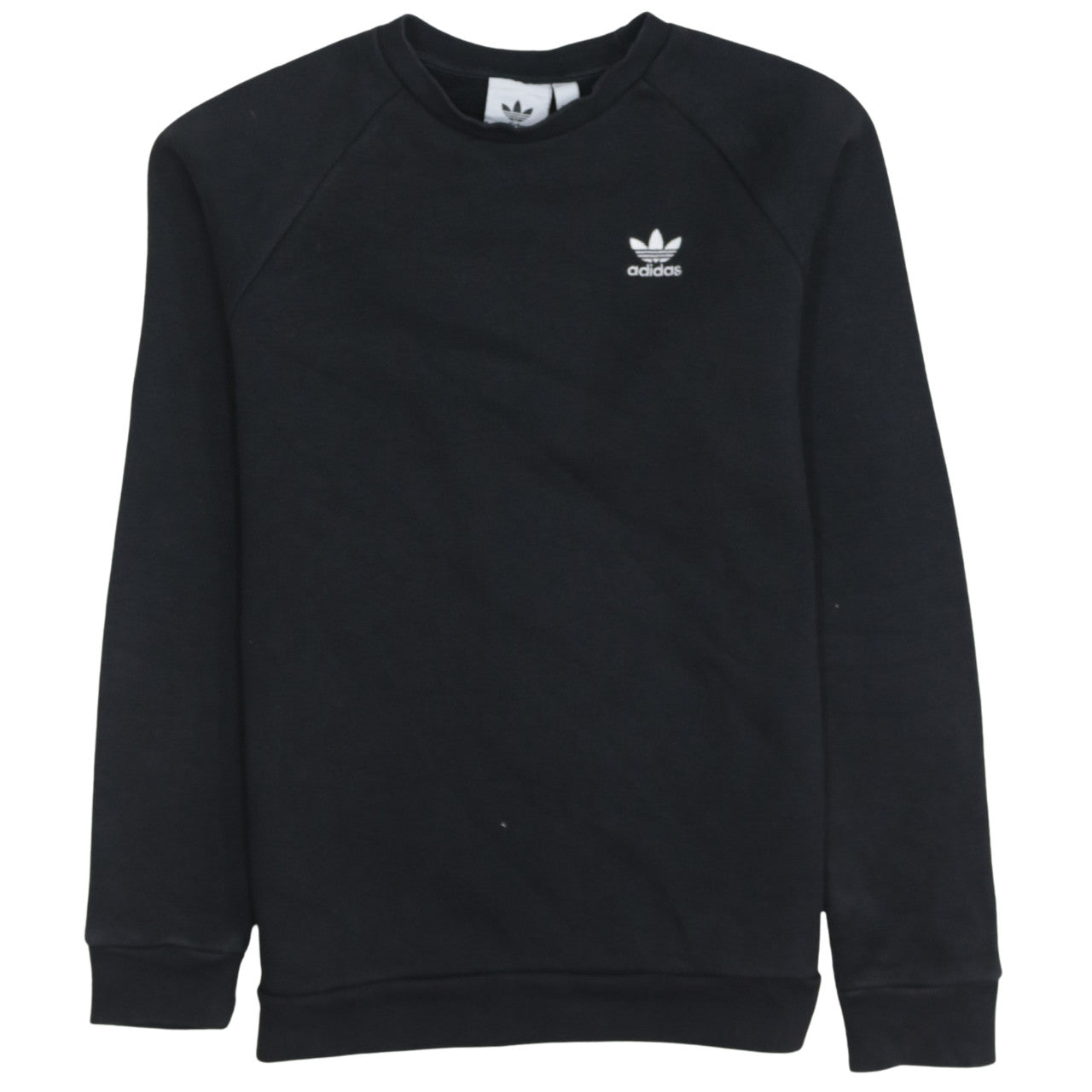Adidas Men's Black XS Pullover Sweatshirt Crew Neck Fleece