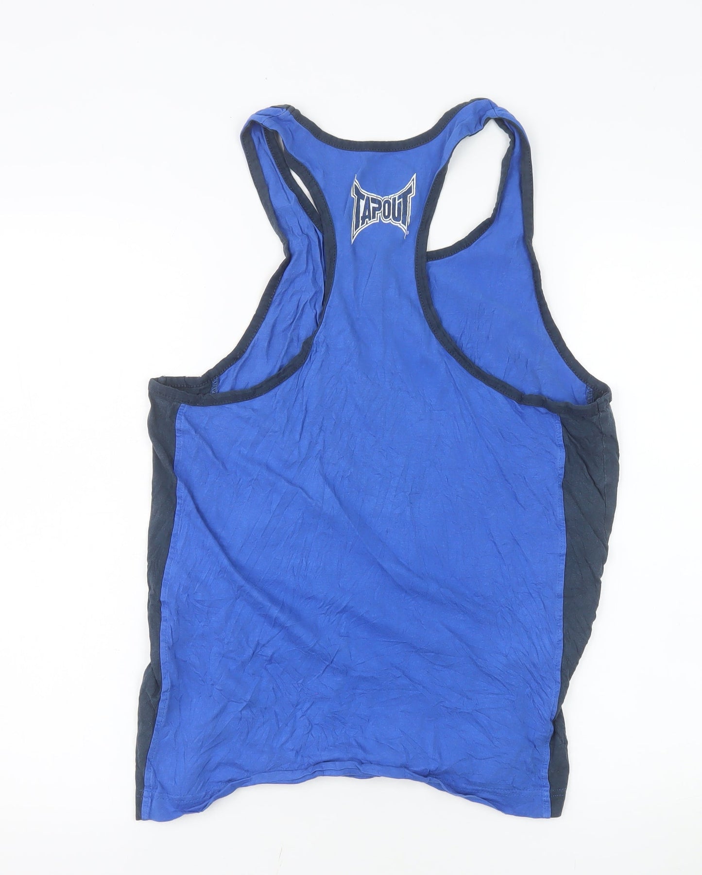 Tapout Men's Blue Gym Tank Top Size L Athletic Fit Cotton