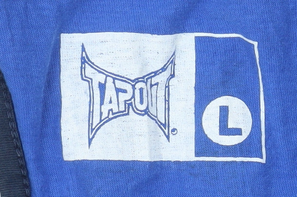Tapout Men's Blue Gym Tank Top Size L Athletic Fit Cotton