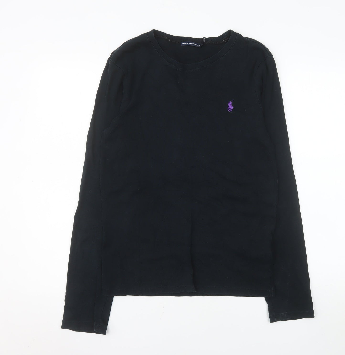 Ralph Lauren Sport Men's Black Cotton Long Sleeve Casual Top XL