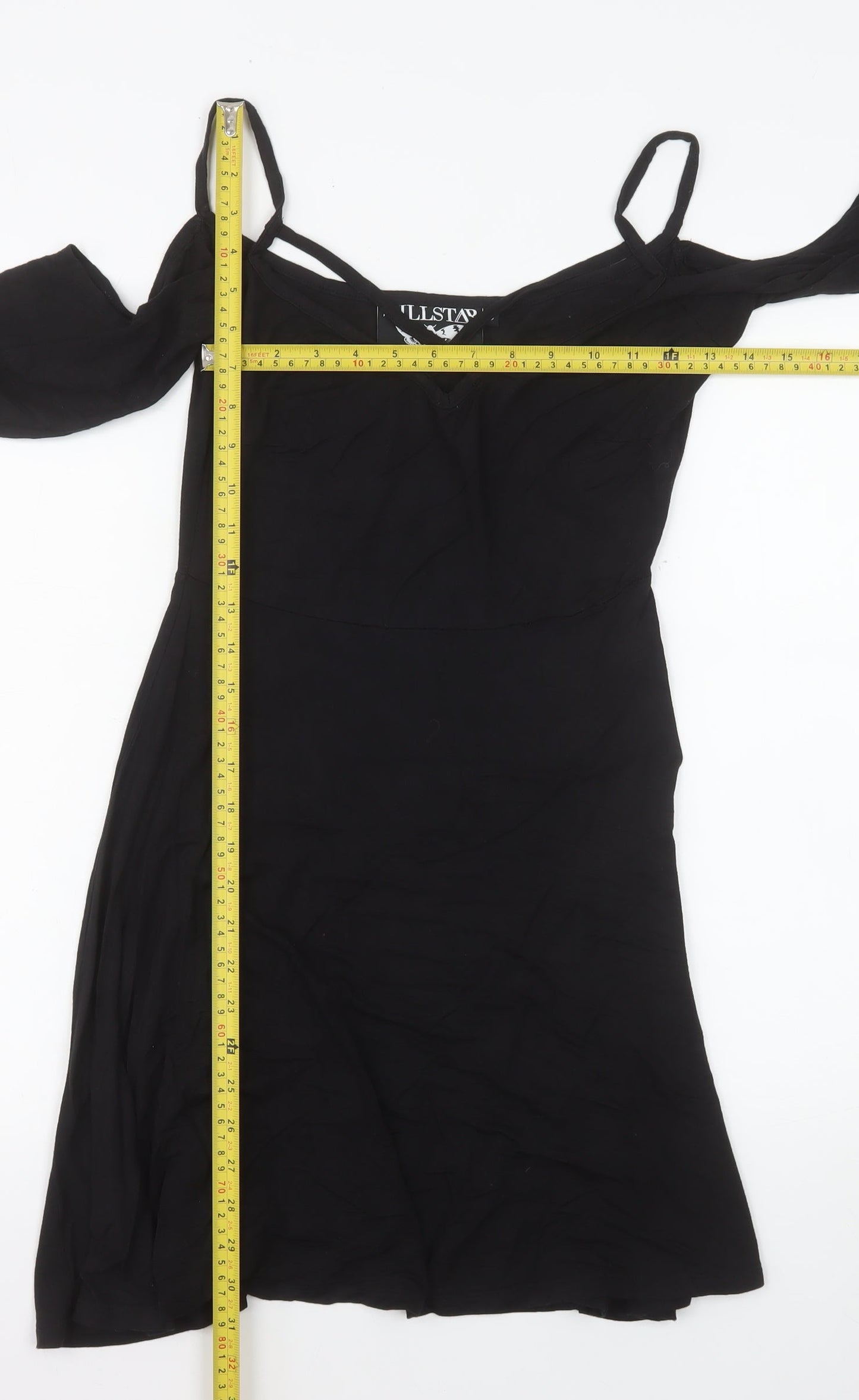 Killstar Women’s Black S Gothic Cold Shoulder Slip Dress
