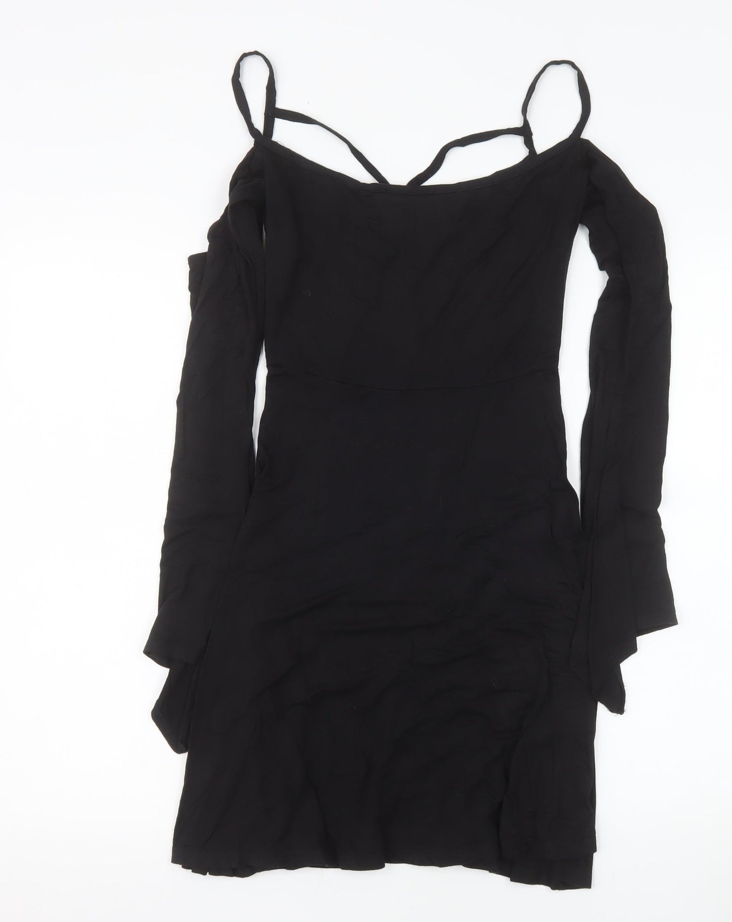 Killstar Women’s Black S Gothic Cold Shoulder Slip Dress