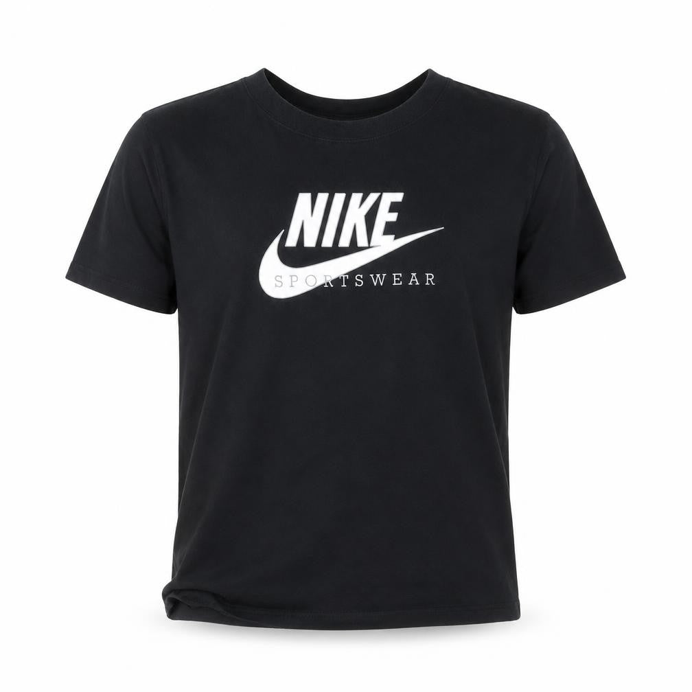 Nike Men Black Sportswear Cotton Crew Neck Short Sleeve T-Shirt S