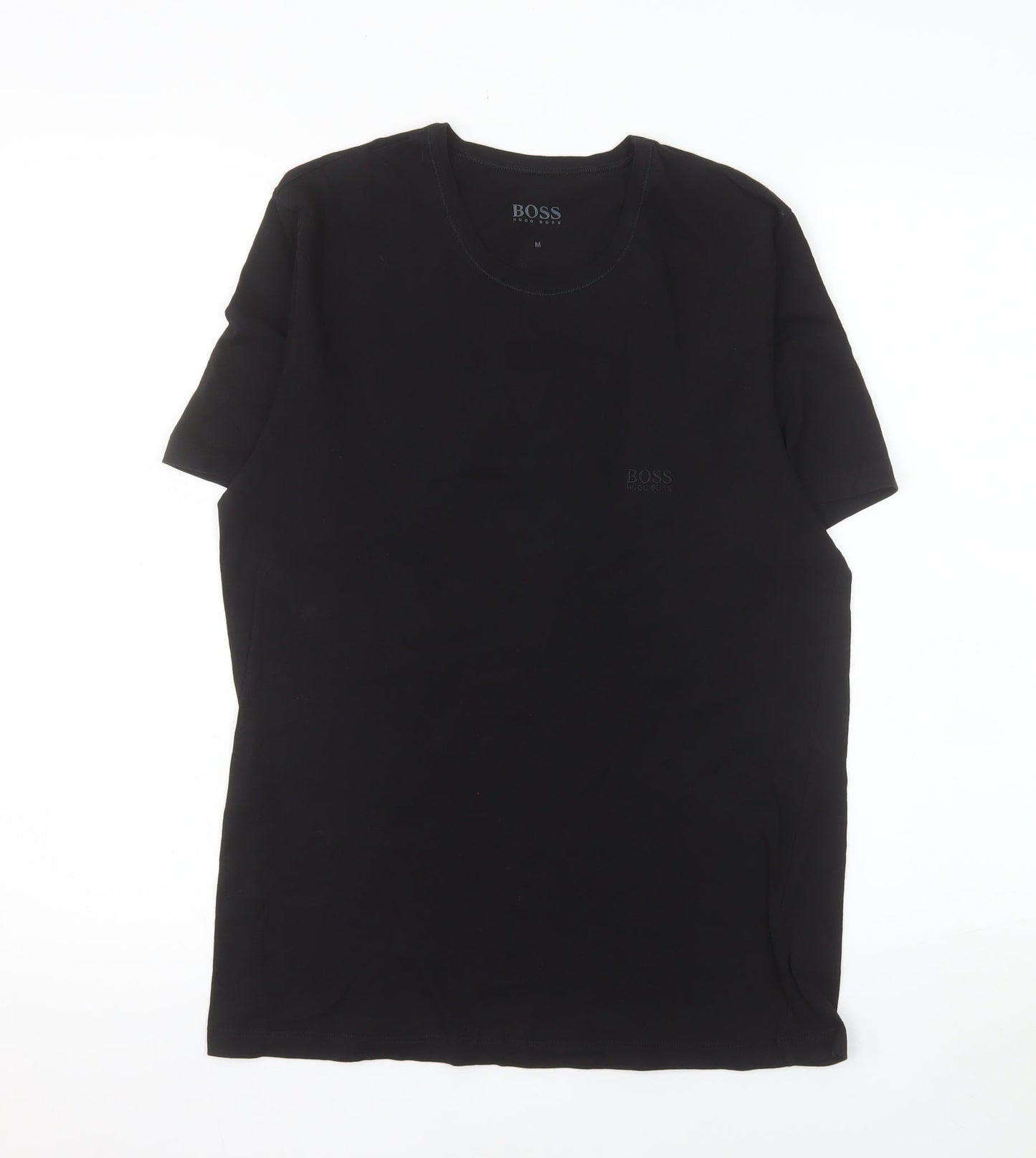 Hugo Boss Men's Black Cotton Crew Neck T-Shirt Size M