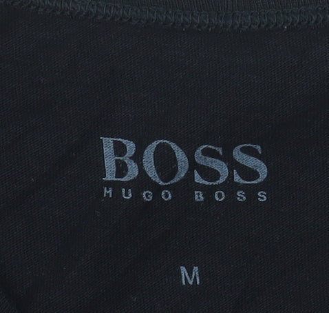 Hugo Boss Men's Black Cotton Crew Neck T-Shirt Size M