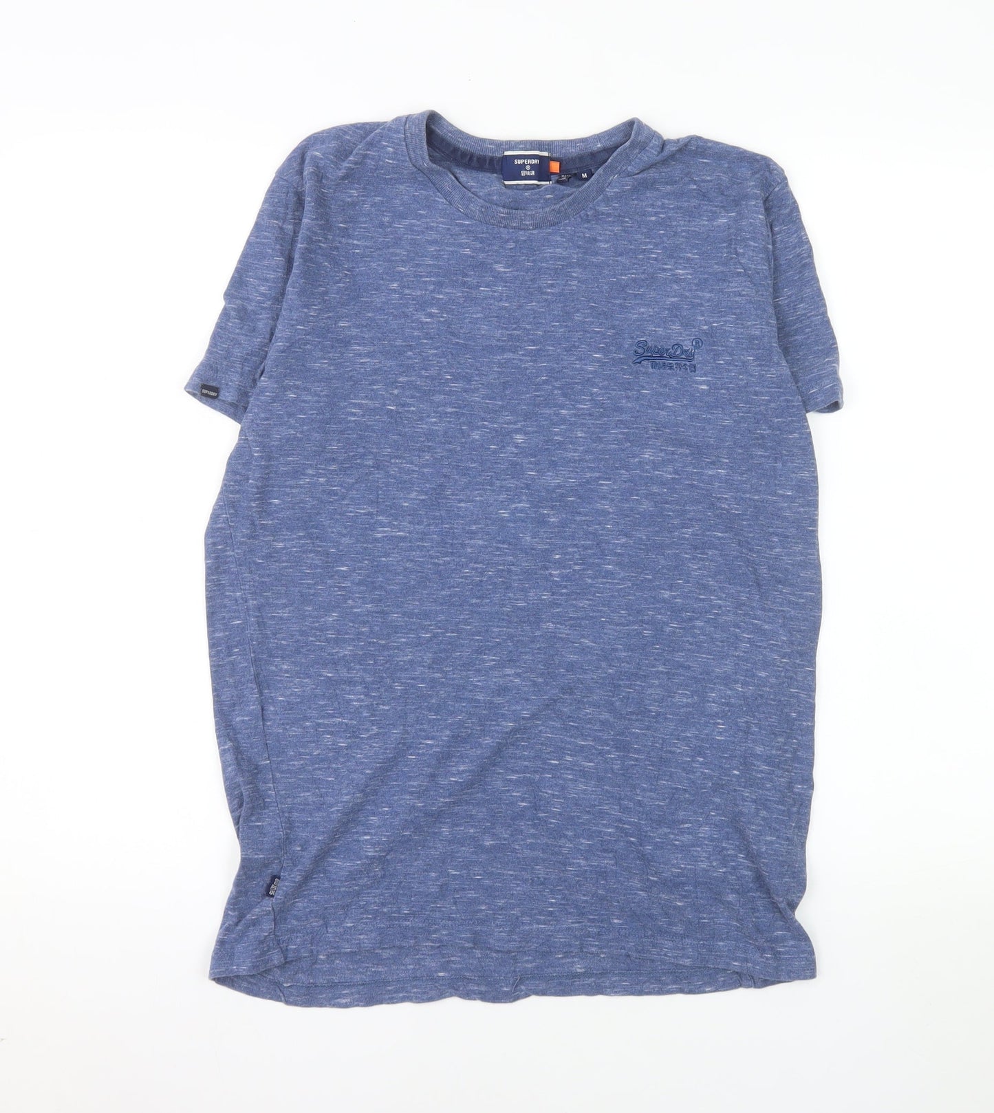 Superdry Men's Blue Crew Neck Cotton T-Shirt Size M