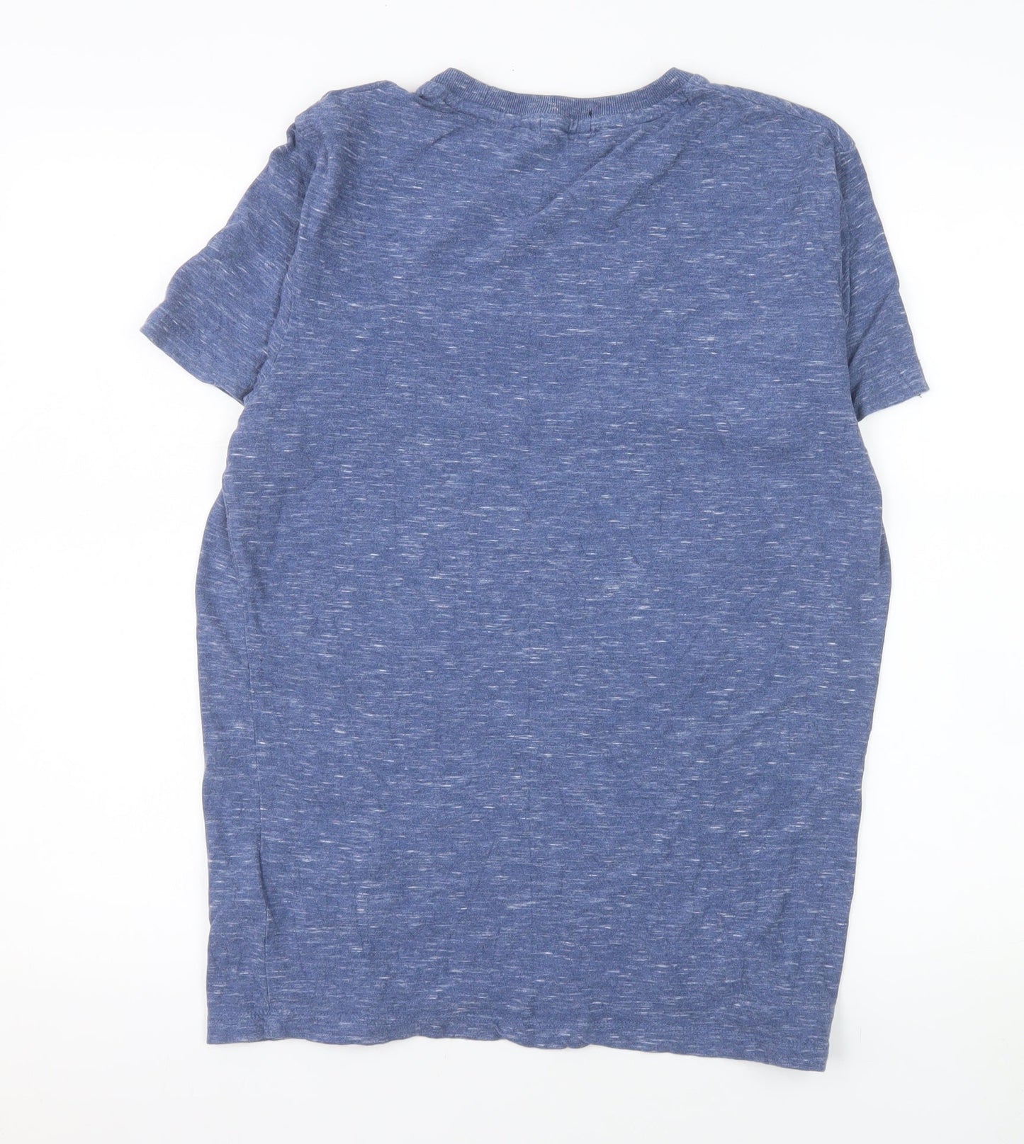 Superdry Men's Blue Crew Neck Cotton T-Shirt Size M