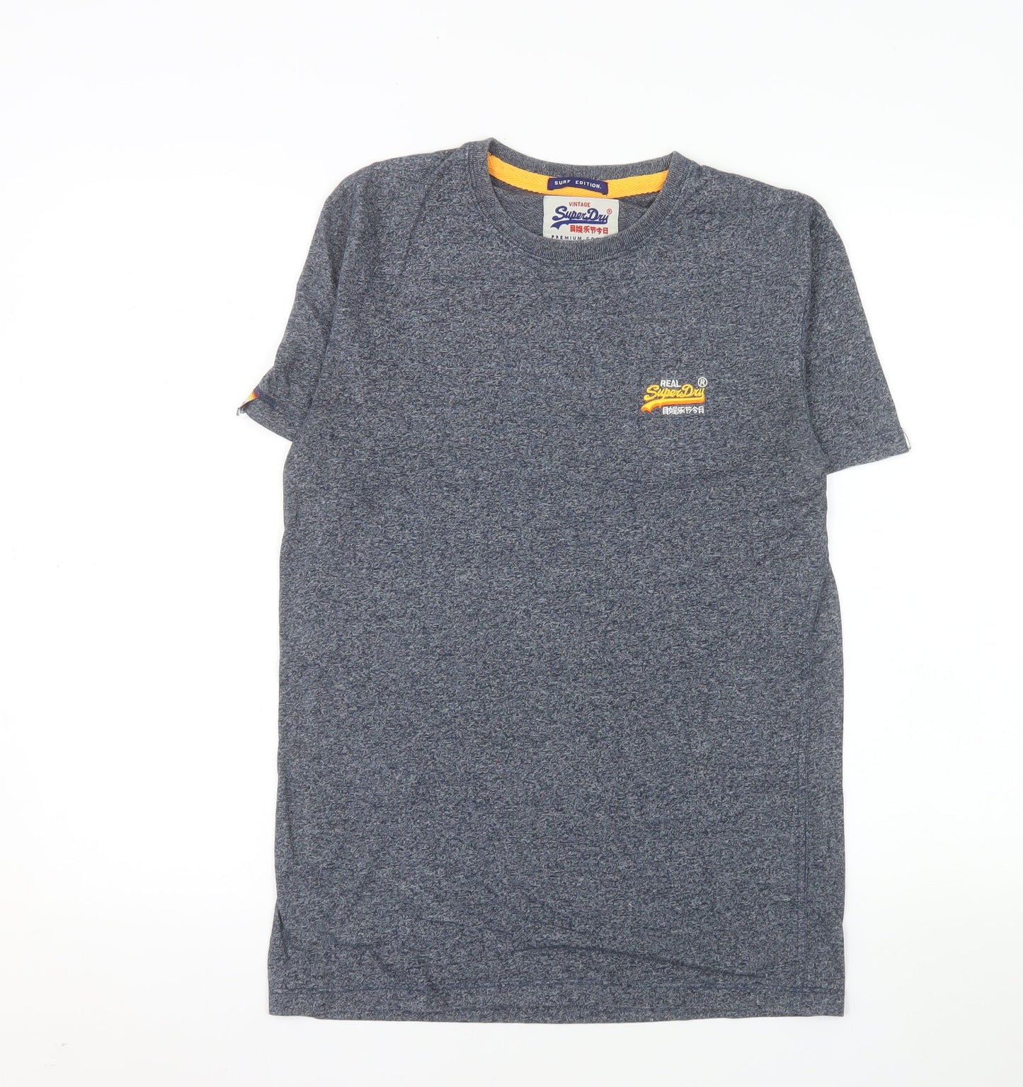 Superdry Men’s Blue Small Vintage Crew Neck Cotton T-Shirt