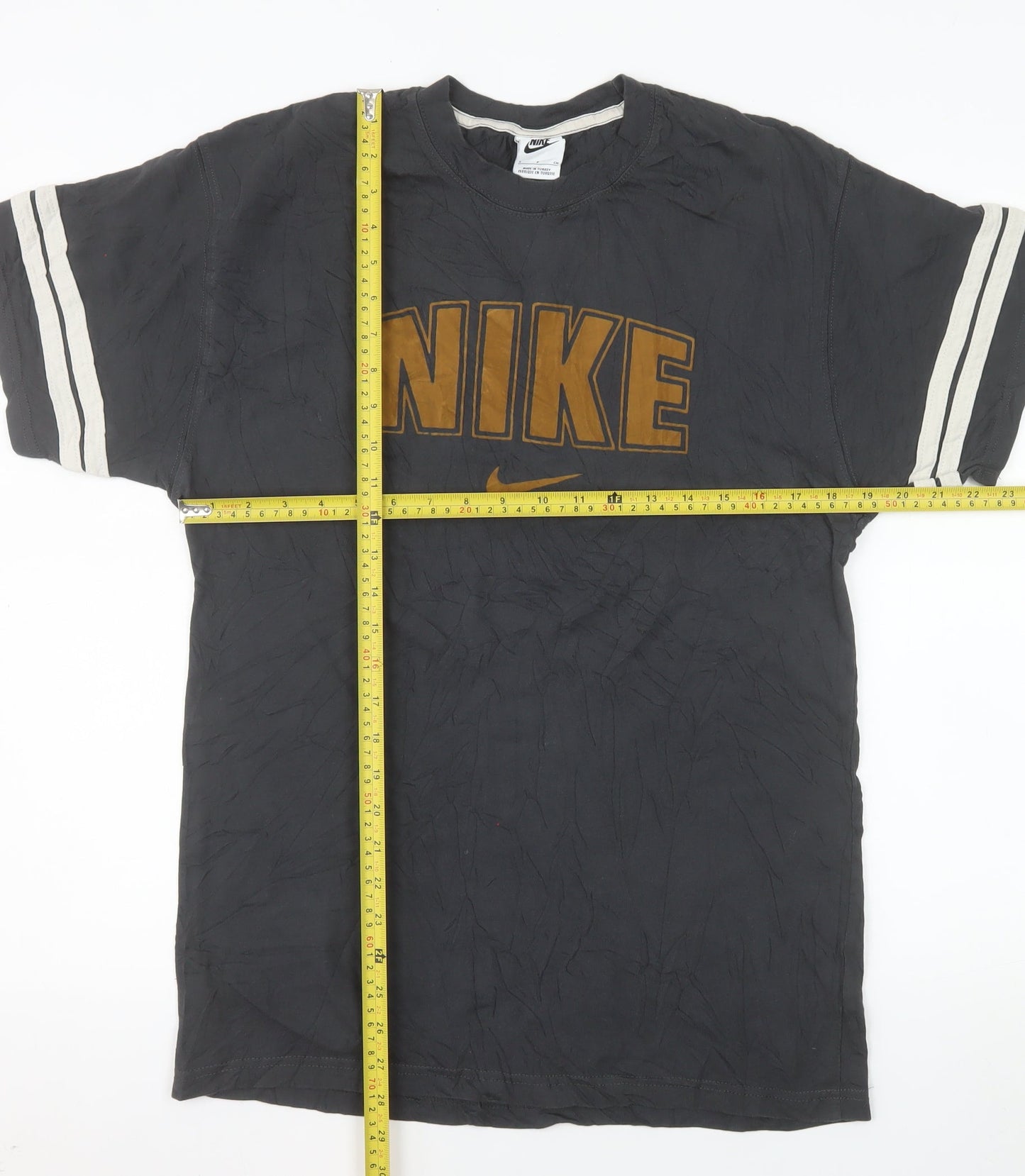 Nike Men's Black Sports Logo Crew Neck Cotton T-Shirt Size S