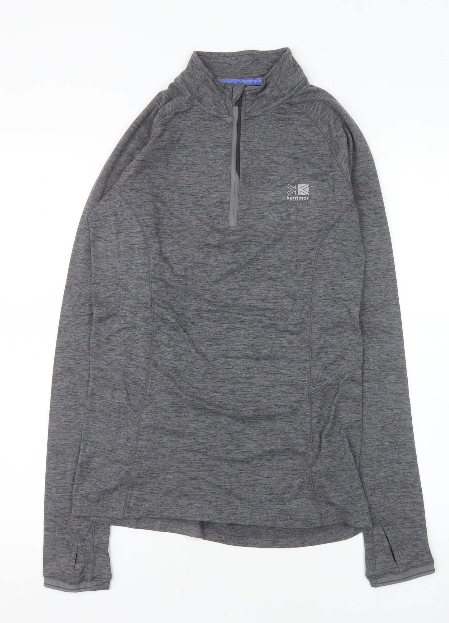 Karrimor Women's Grey Size 8 1/4 Zip X-Lite Pullover Sweatshirt