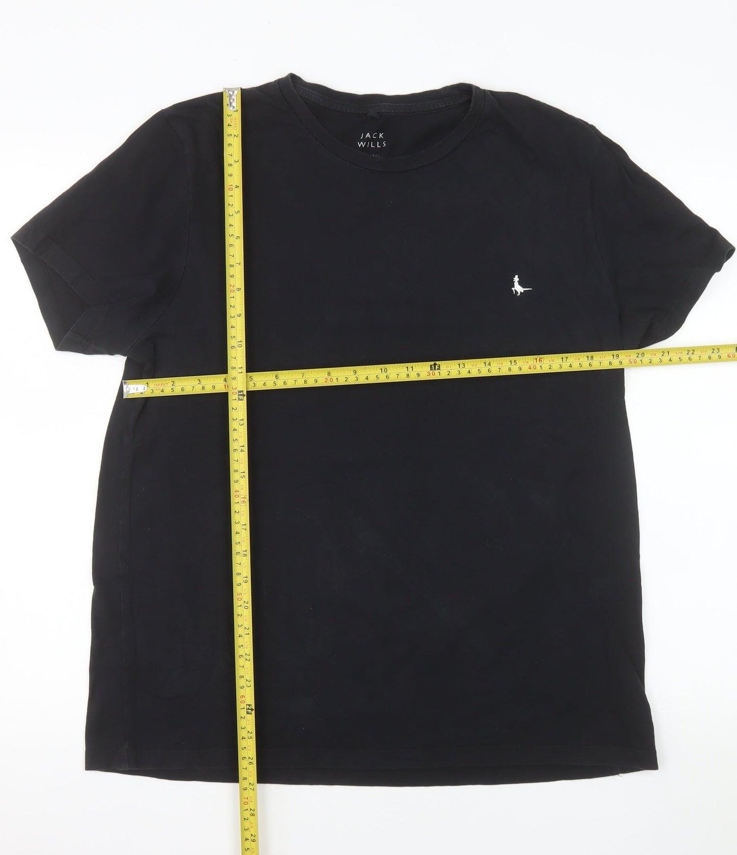 Jack Wills Men's Black XL Crew Neck Cotton T-Shirt