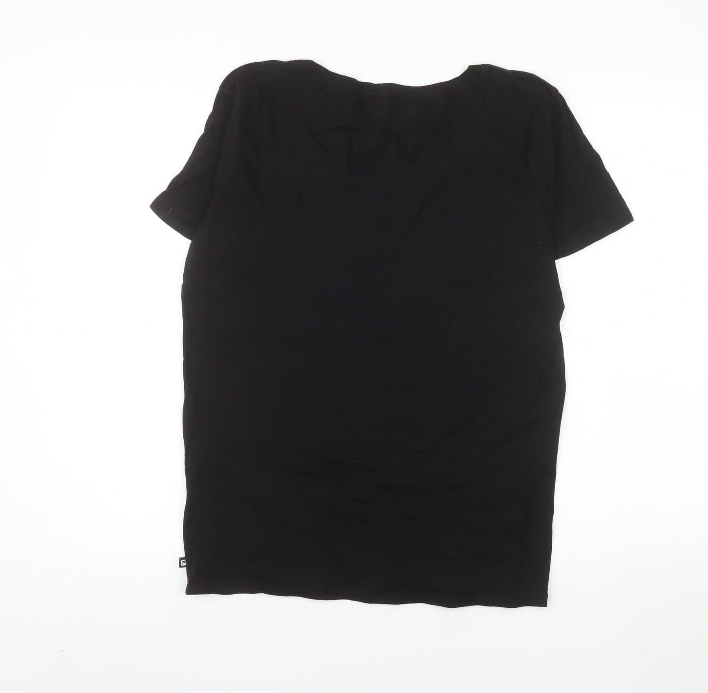Fabletics Women's Black Short Sleeve Scoop Neck T-Shirt Size M