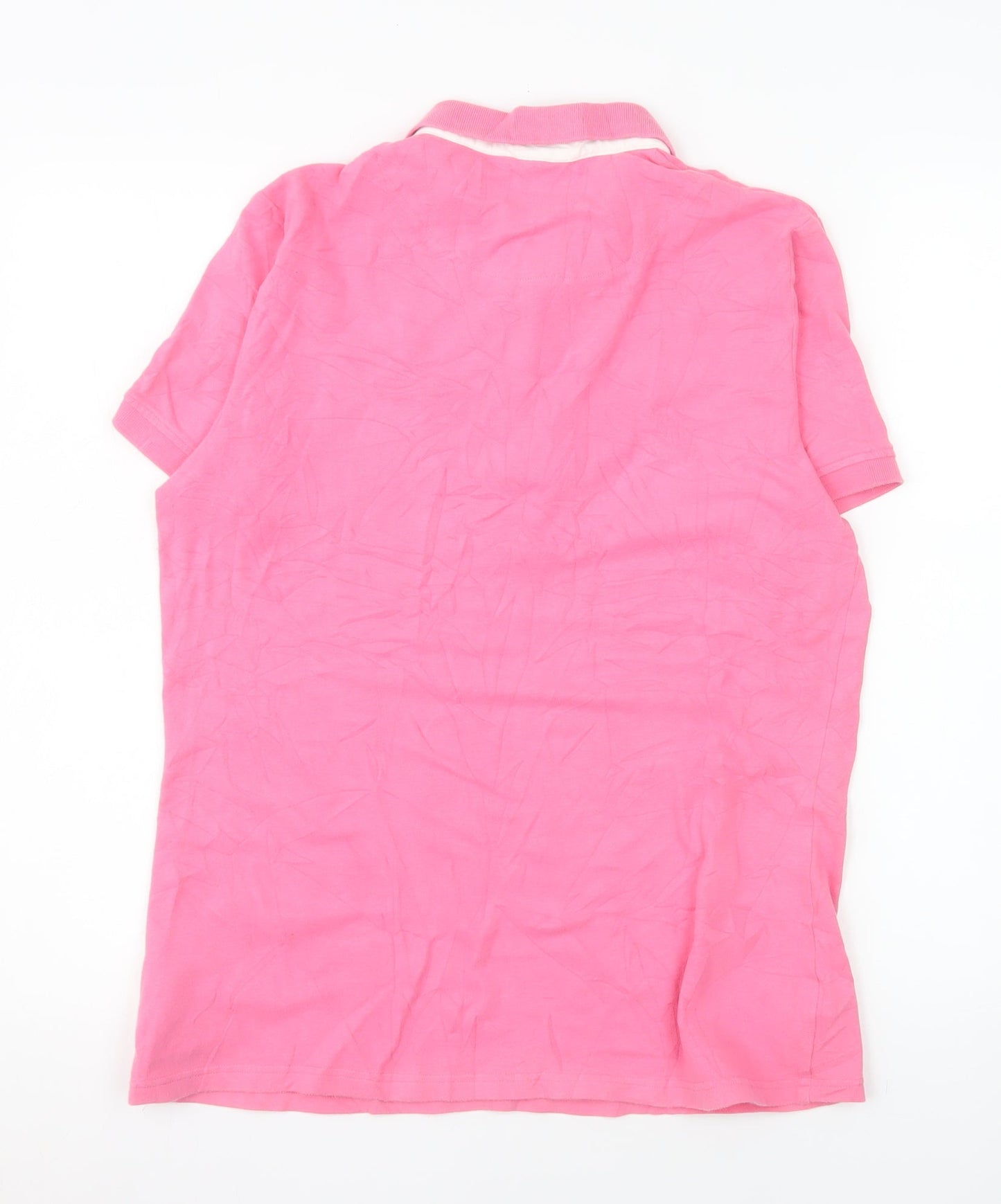 Canterbury Womens Pink Polo Shirt Size 16 Cotton Stretch Casual Top