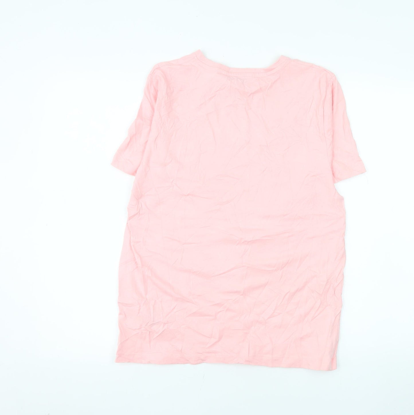 Amara Reya Women's Pink Paris Bonjour Cotton T-Shirt UK 12