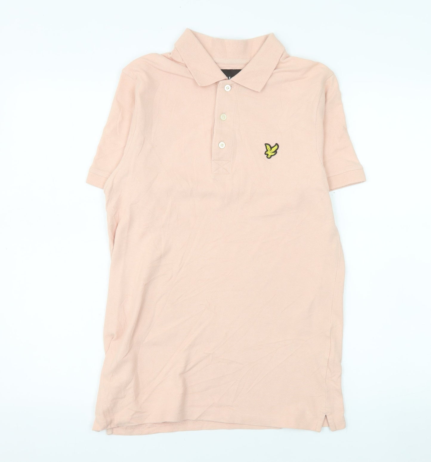Lyle & Scott Men's Pink Cotton Polo Shirt Size S Classic Fit